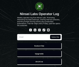 Ninsei Labs Operator Log